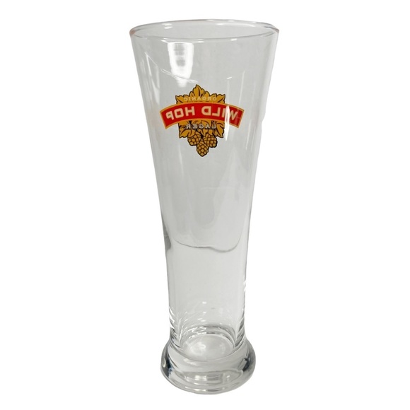 Wild Hop Organic Lager Clear Pilsner Tall Drinking Glass - Picture 3 of 9